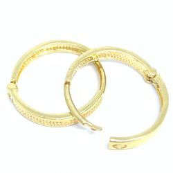 Argola Africana em ouro amarelo 18k feminina - 2BRO0041